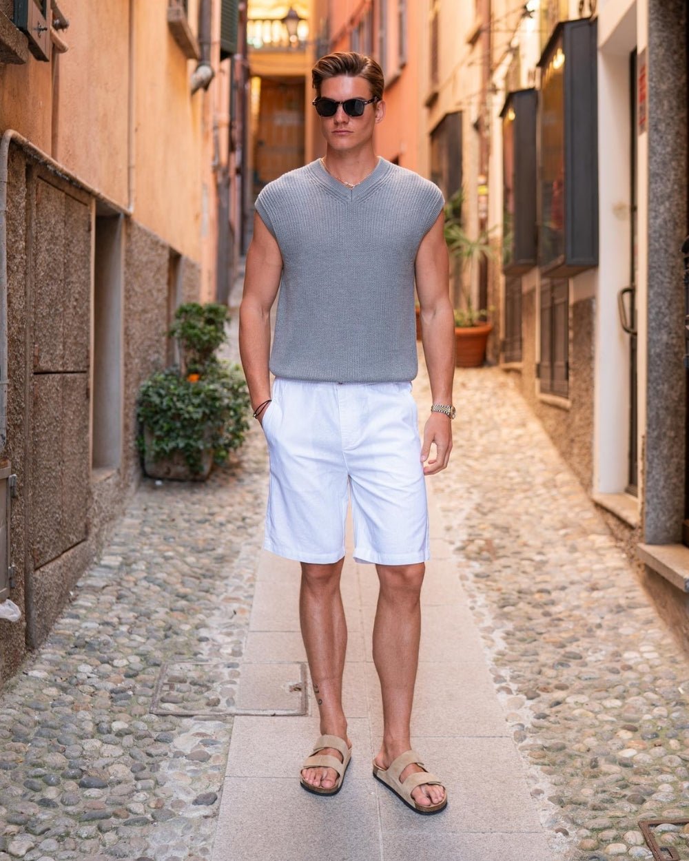 Hørshorts Hvid | Skagen - clothing.dk